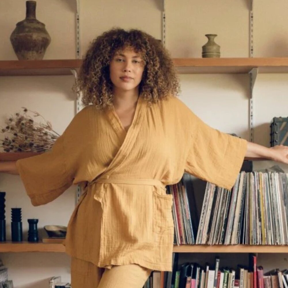 NWT Oddbird Kardeş Loungewear Top- Marigold- XS